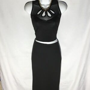 BeBe Black Sheath Maxi Skirt - Sleek Women's Black Skirt